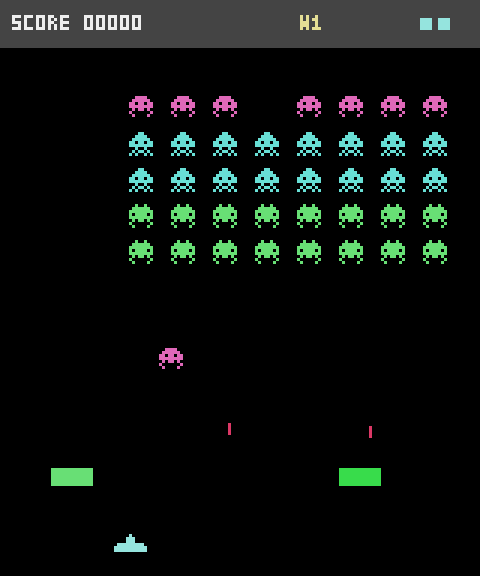 Screenshot of the GALAGA challenge on 2026-09-12