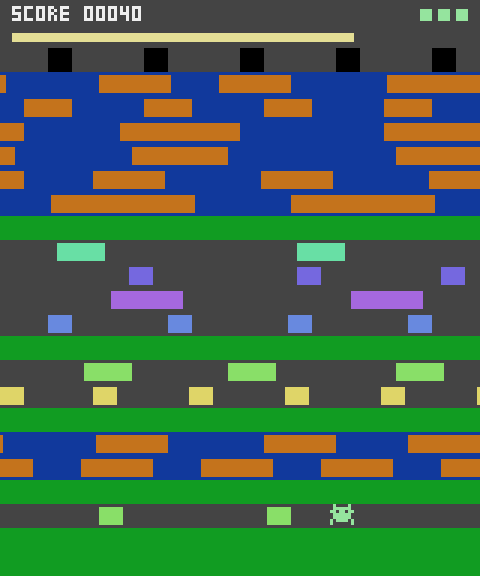 Screenshot of the FROGGER challenge on 2026-09-15