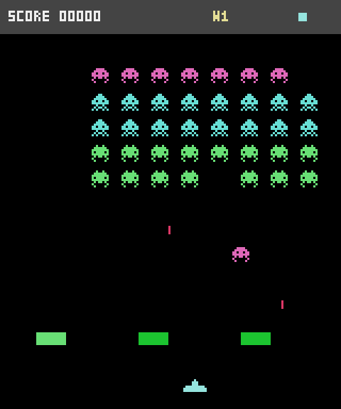 Screenshot of the GALAGA challenge on 2026-09-16