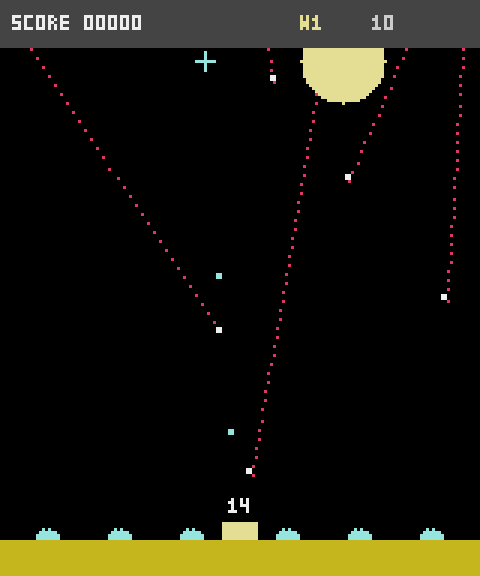 Screenshot of the MISSILE CMD challenge on 2026-09-18