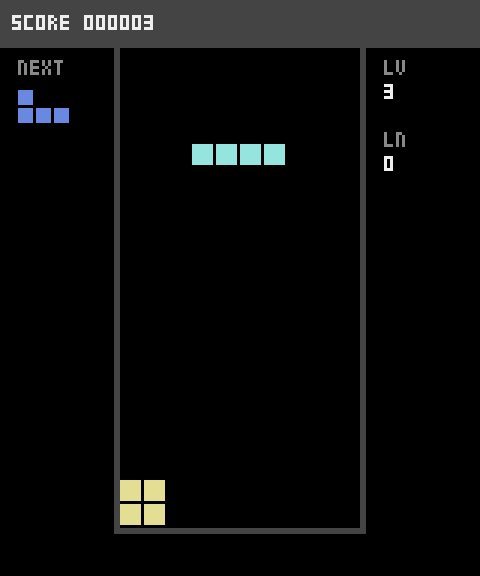 Screenshot of the TETRIS challenge on 2026-09-23