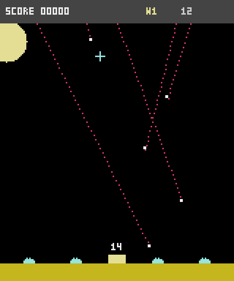 Screenshot of the MISSILE CMD challenge on 2026-09-30