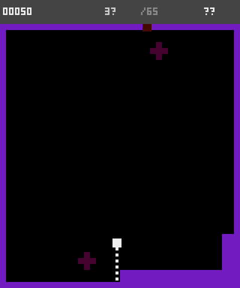 Screenshot of the QIX challenge on 2026-10-16
