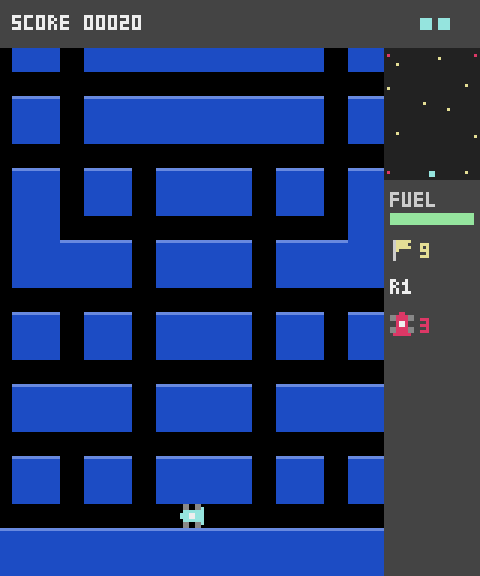 Screenshot of the RALLY-X challenge on 2026-10-25